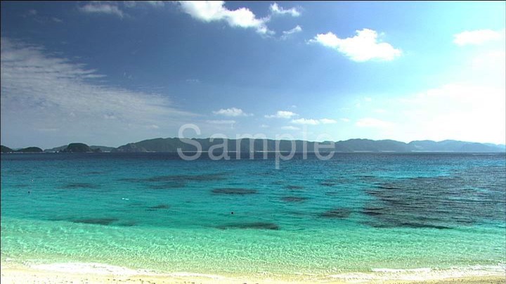 青い海と白い砂